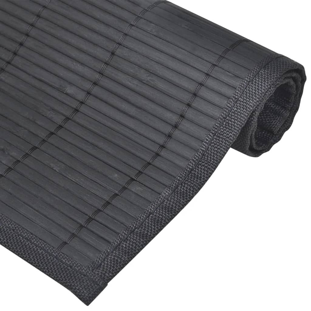 6 db bambusz alátét 30 x 45 cm fekete