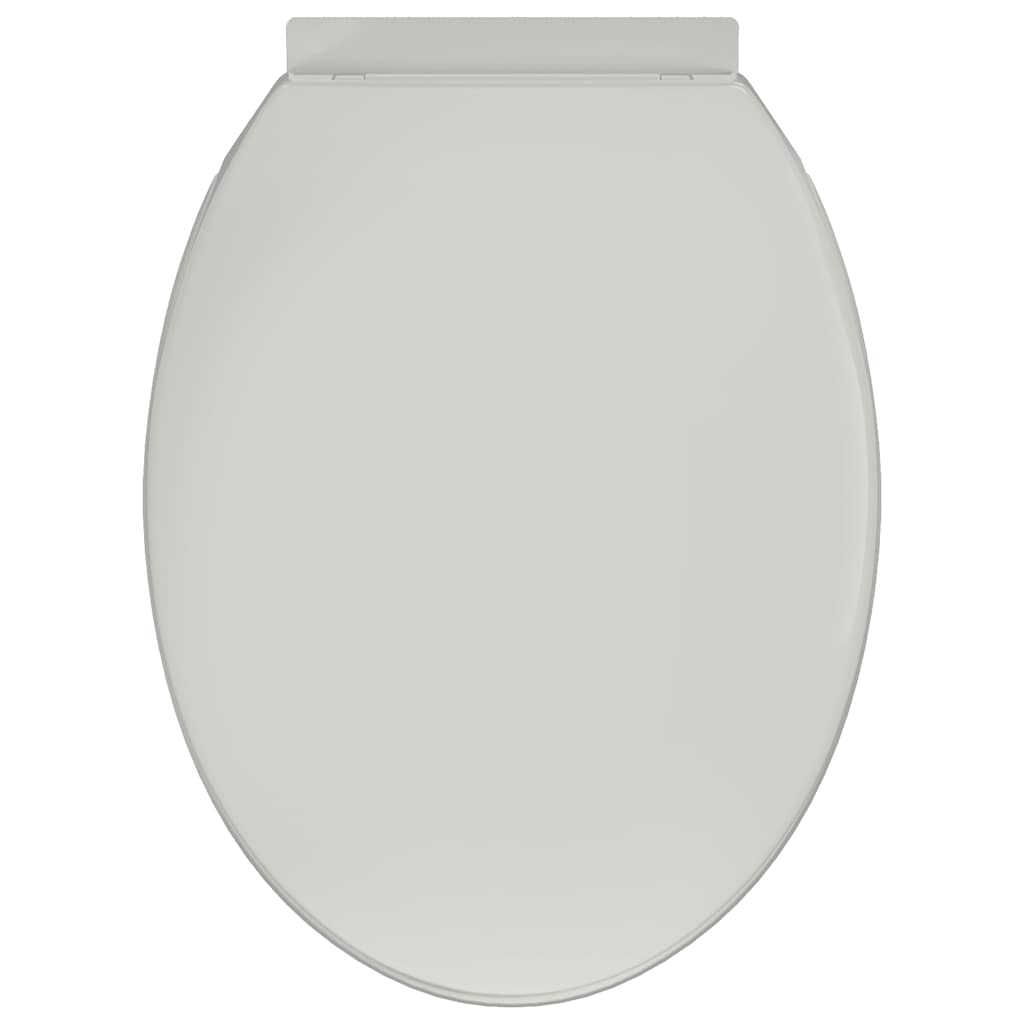 fehér ovális WC-ülőke lassan csukódó fedéllel