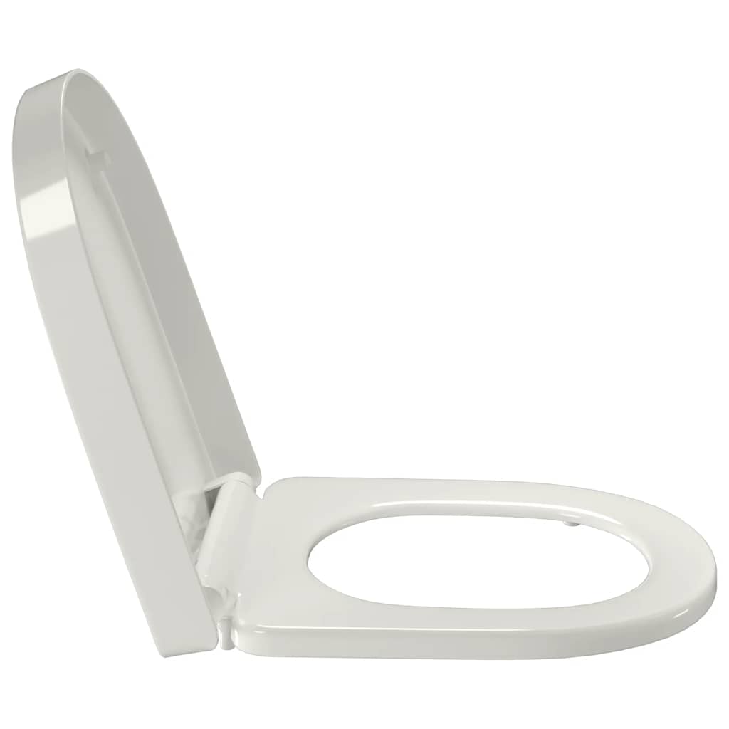 fehér szögletes gyorskioldó WC-ülőke lassan csukódó fedéllel