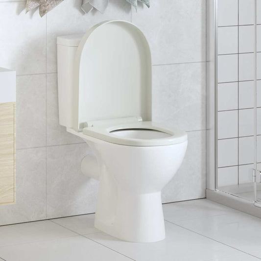 fehér szögletes gyorskioldó WC-ülőke lassan csukódó fedéllel