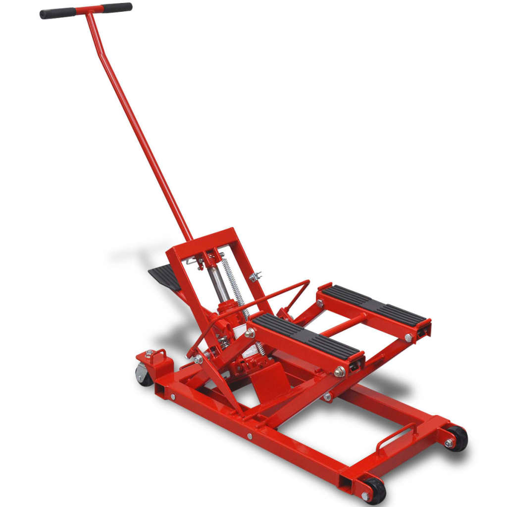 Hidraulikus Motorkerékpár/ATV emelő 680 kg piros