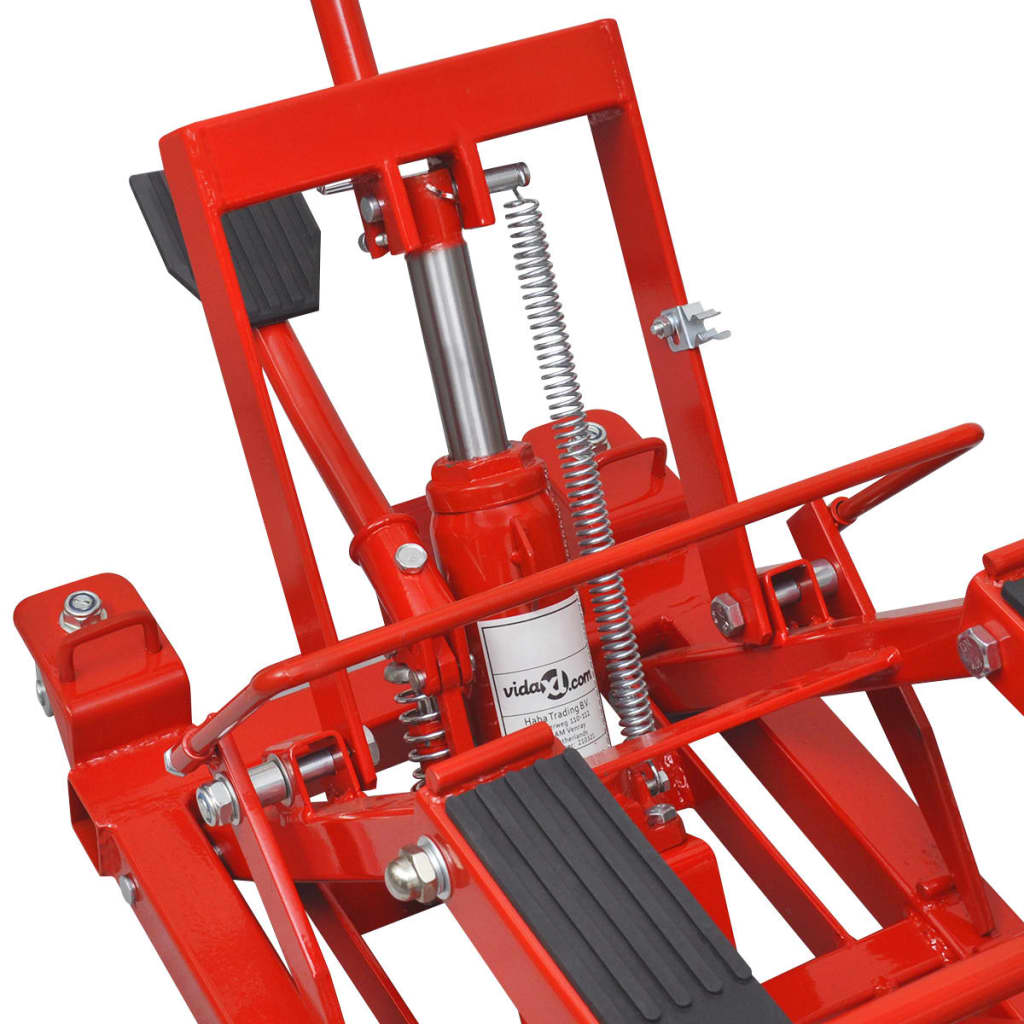Hidraulikus Motorkerékpár/ATV emelő 680 kg piros