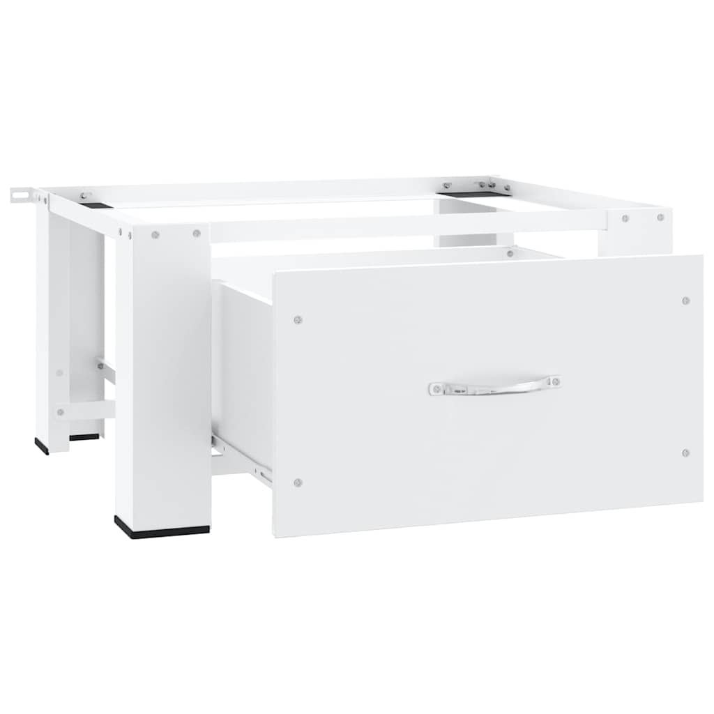 fehér mosógéptartó állvány fiókkal
