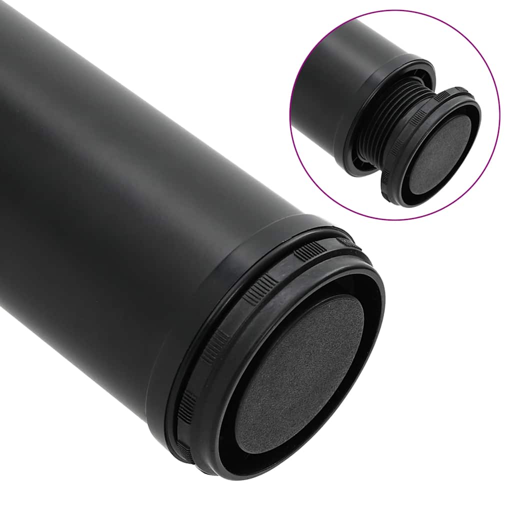 4 db állítható magasságú fekete asztalláb 1100 mm