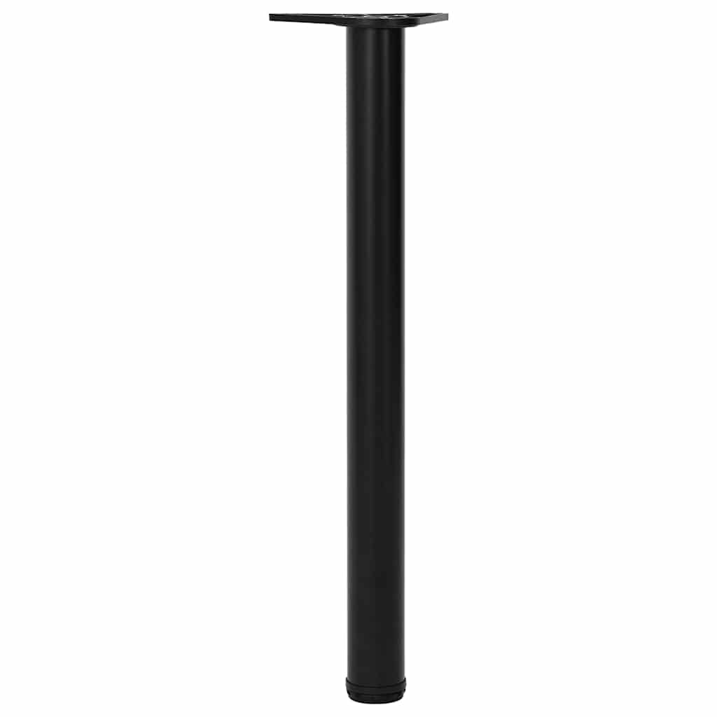 4 db állítható magasságú fekete asztalláb 710 mm