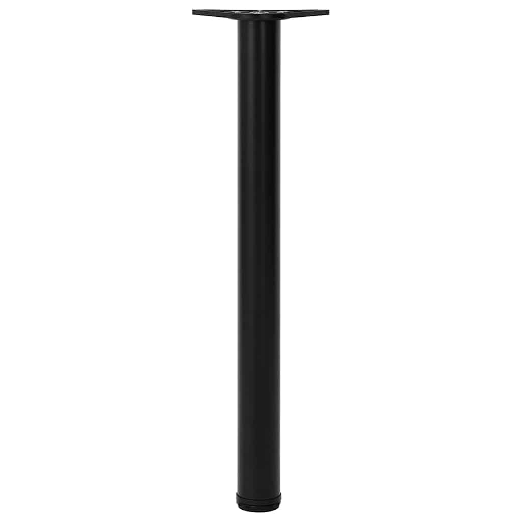 4 db állítható magasságú fekete asztalláb 710 mm