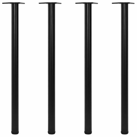 4 db állítható magasságú fekete asztalláb 1100 mm