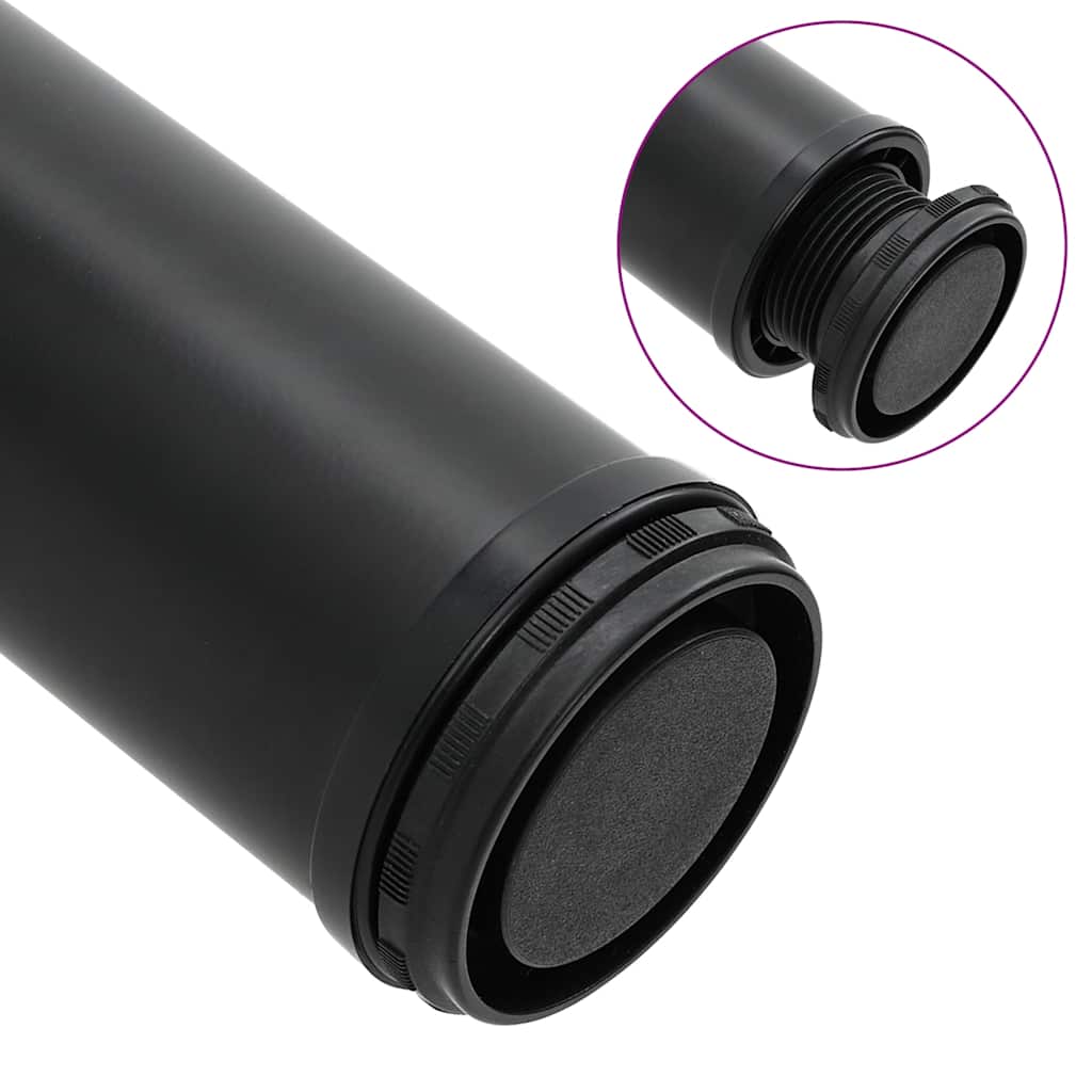 4 db állítható magasságú fekete asztalláb 1100 mm