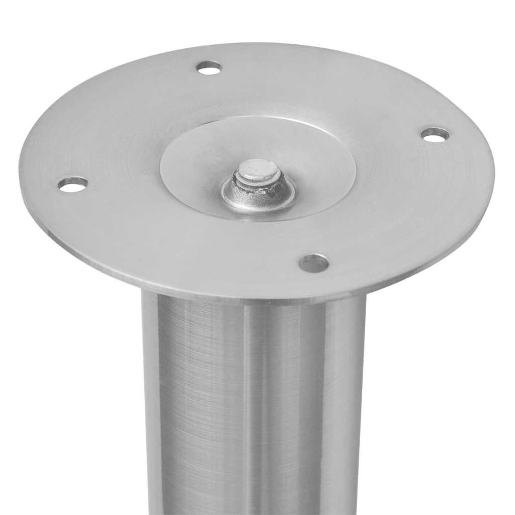 2 teleszkópos asztalláb 710 mm - 1100 mm rozsdamentes acél