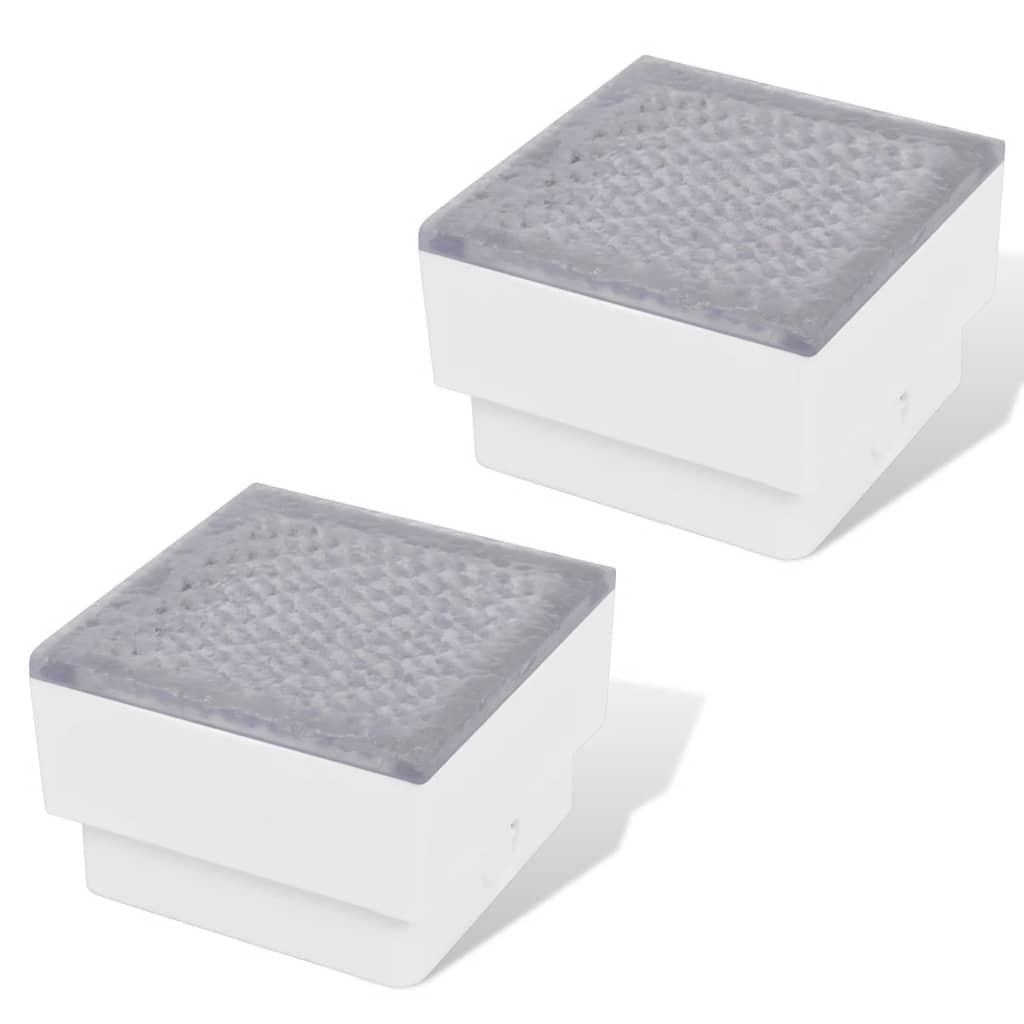 2 db LED földbe építhető izzó / kültéri lámpa 100 x 100 x 68 mm