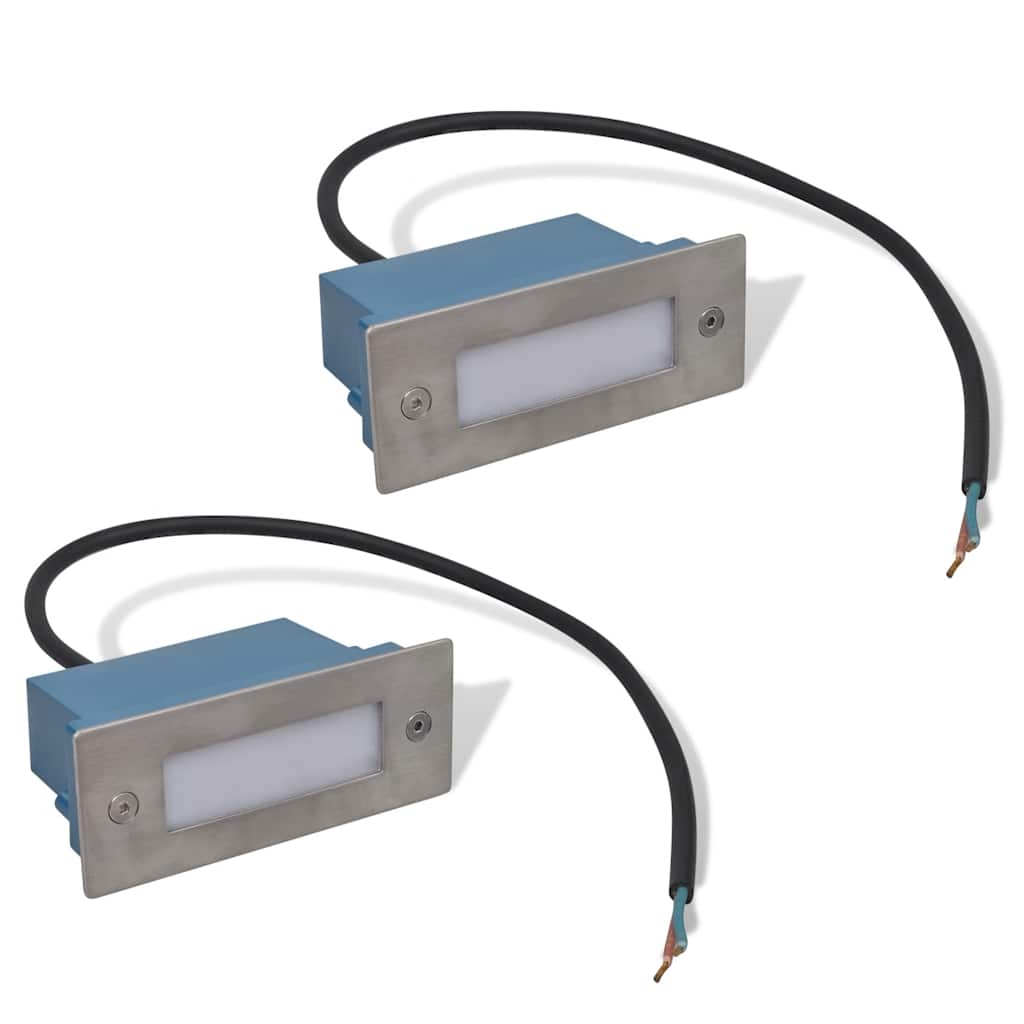 2 db süllyesztett LED lépcsőlámpa 44 x 111 x 56 mm