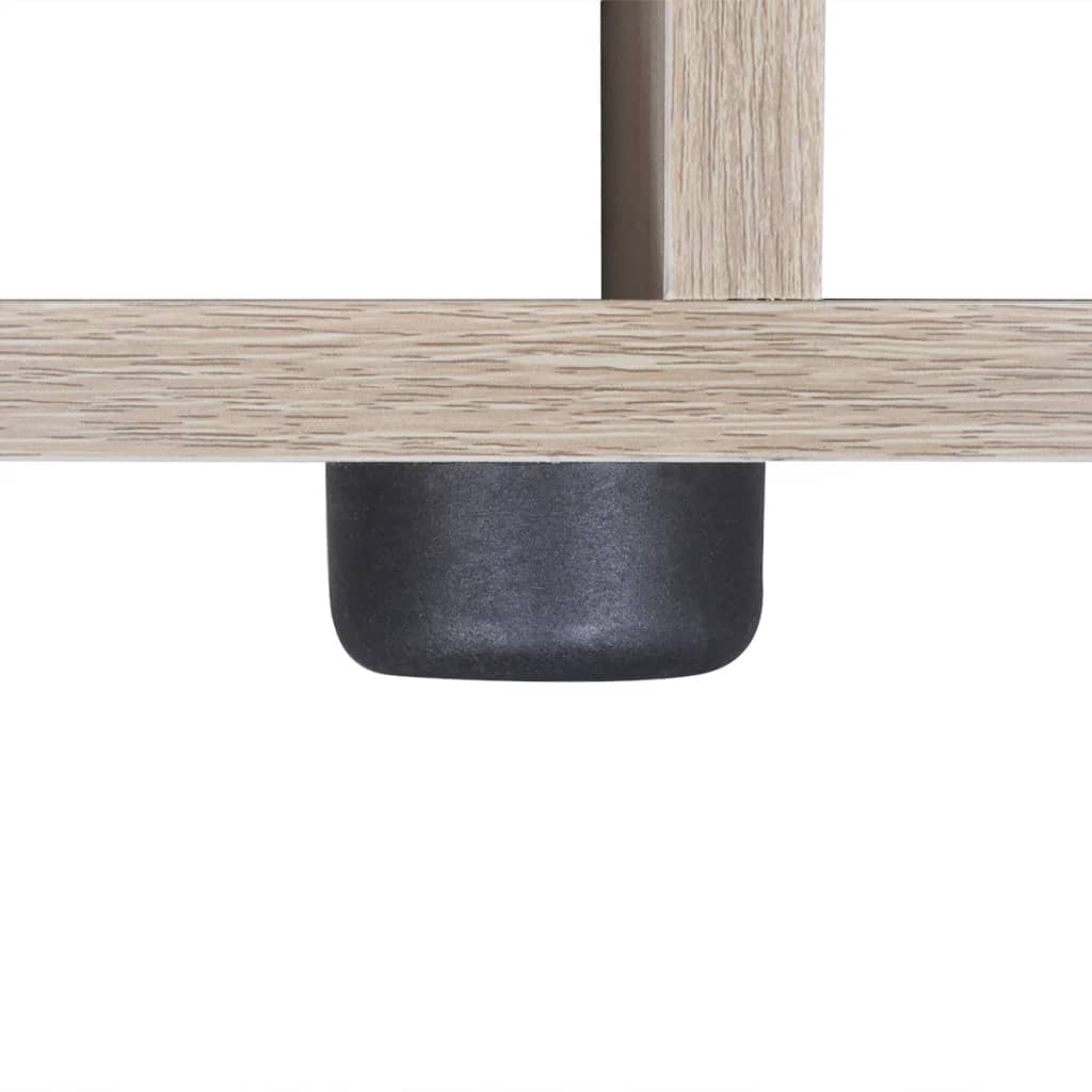 tölgyszínű lépcsős könyvespolc/vitrines polc 107 cm