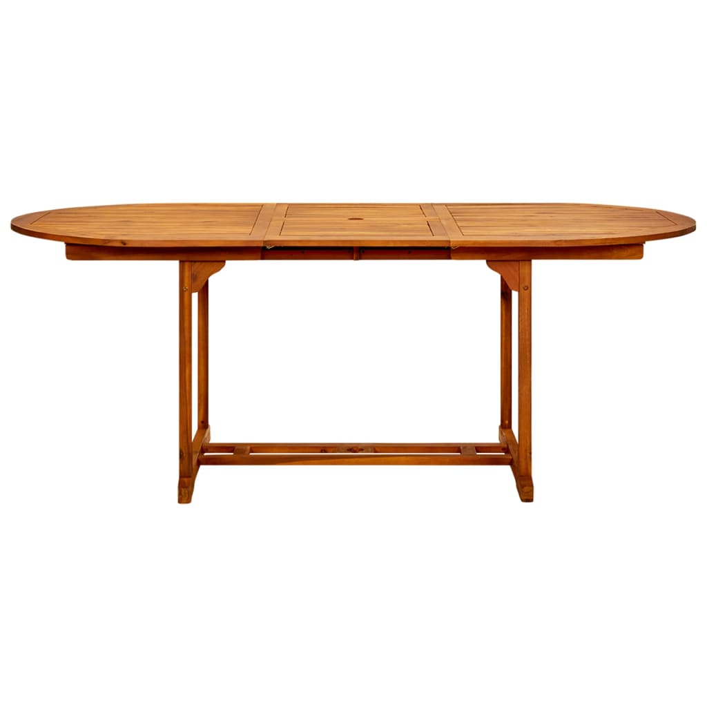 tömör akácfa kerti asztal (150-200) x 100 x 75 cm