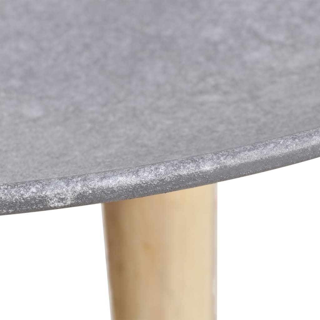 55cm 44cm kétrészes kisasztal/dohányzóasztal szett beton szürke