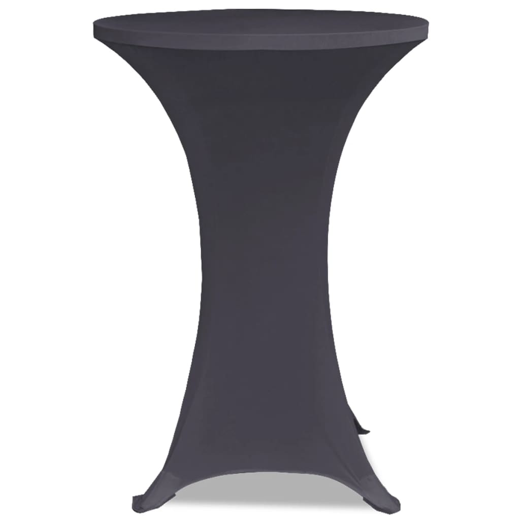 2 darab antracitszürke nyújtható asztalterítő 70 cm