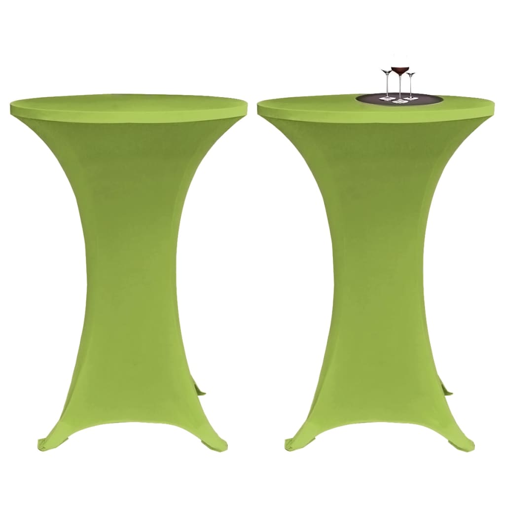 2 db 70 cm zöld nyújtható asztalterítő