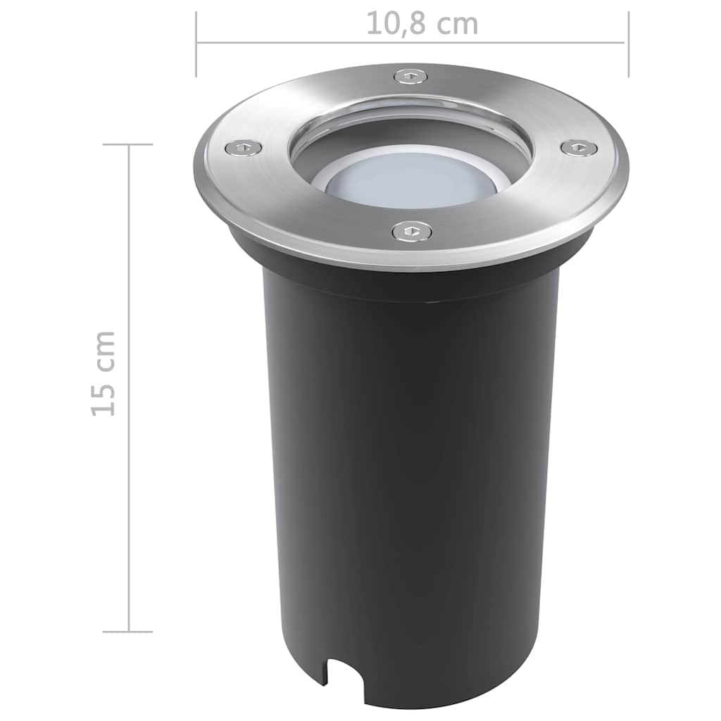 3 db kerek kültéri talajba építhető LED lámpa