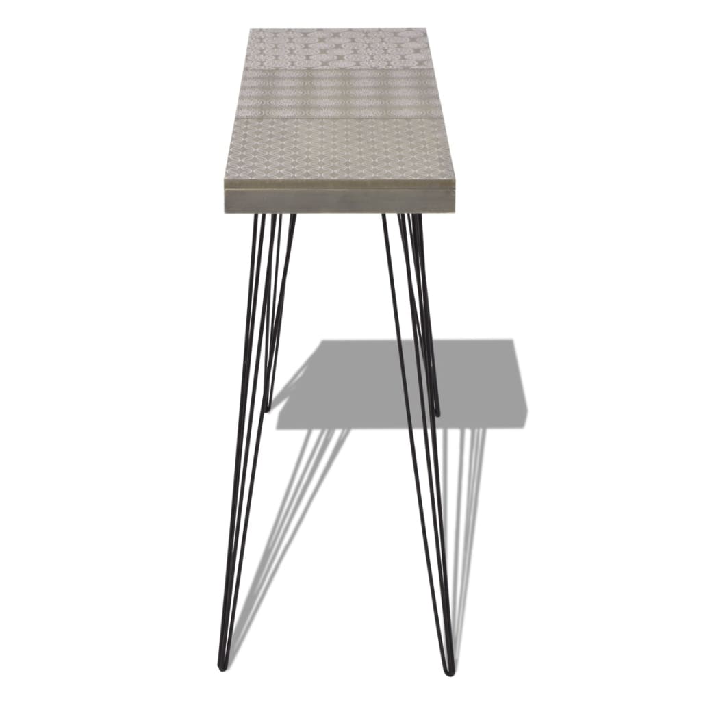 90x30x71,5 cm konzolasztal szürke