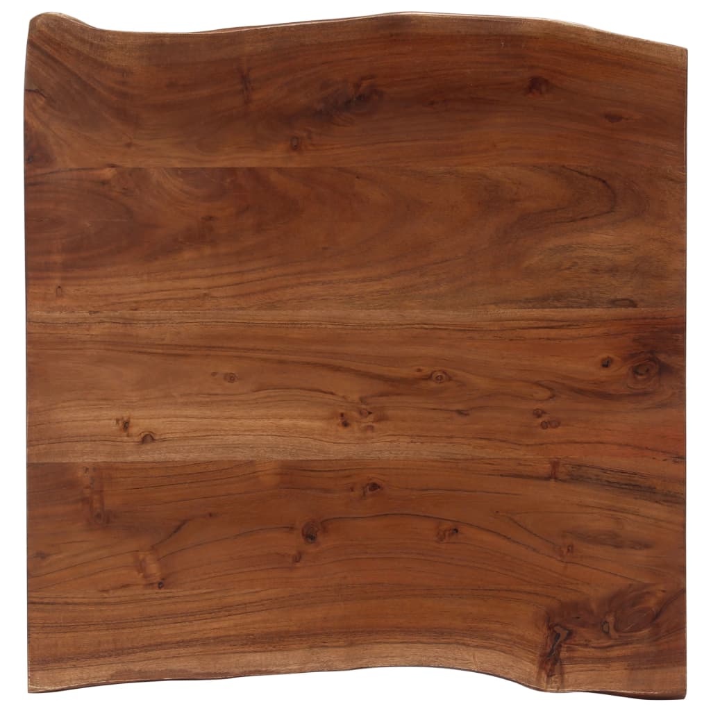 tömör akácfa dohányzóasztal természetes szélekkel 60x60x40 cm