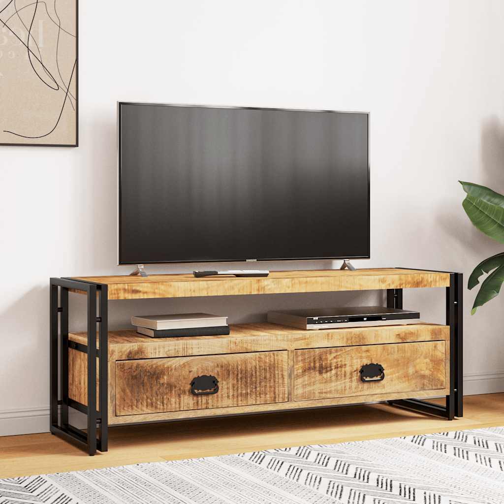 tömör mangófa TV-szekrény 120 x 35 x 45 cm