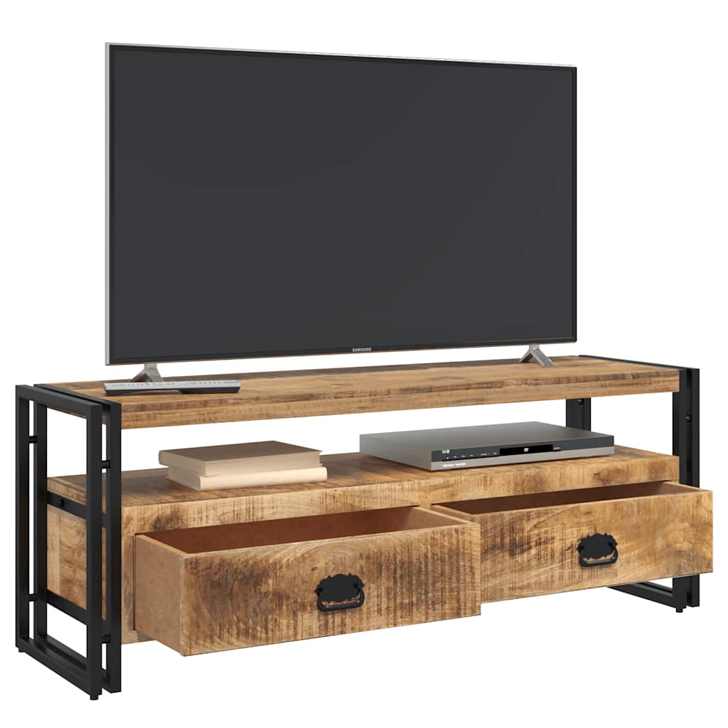 tömör mangófa TV-szekrény 120 x 35 x 45 cm