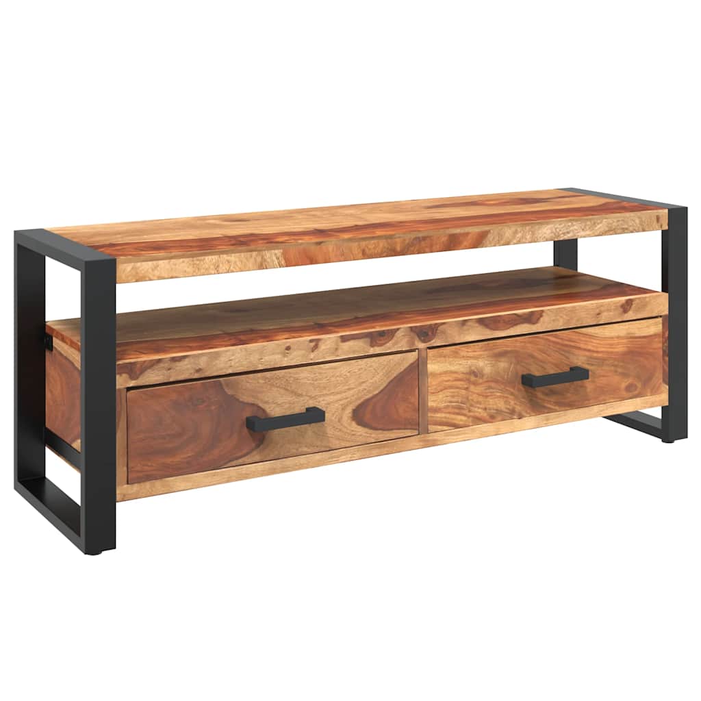 tömör akácfából TV-szekrény 120 x 35 x 45 cm