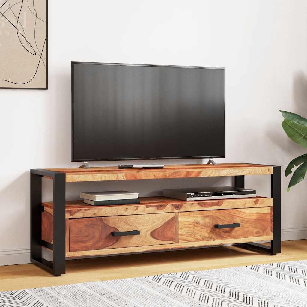 tömör akácfából TV-szekrény 120 x 35 x 45 cm