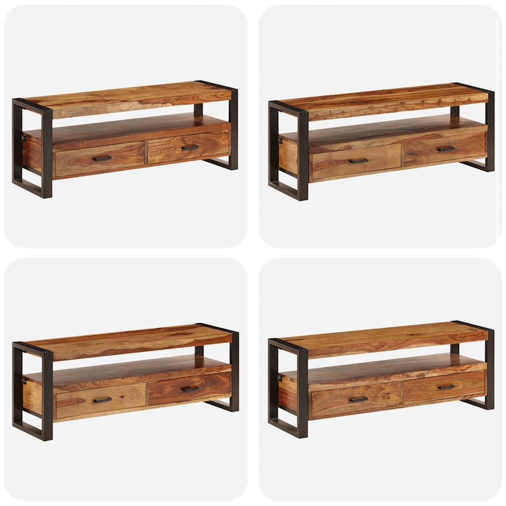tömör akácfából TV-szekrény 120 x 35 x 45 cm