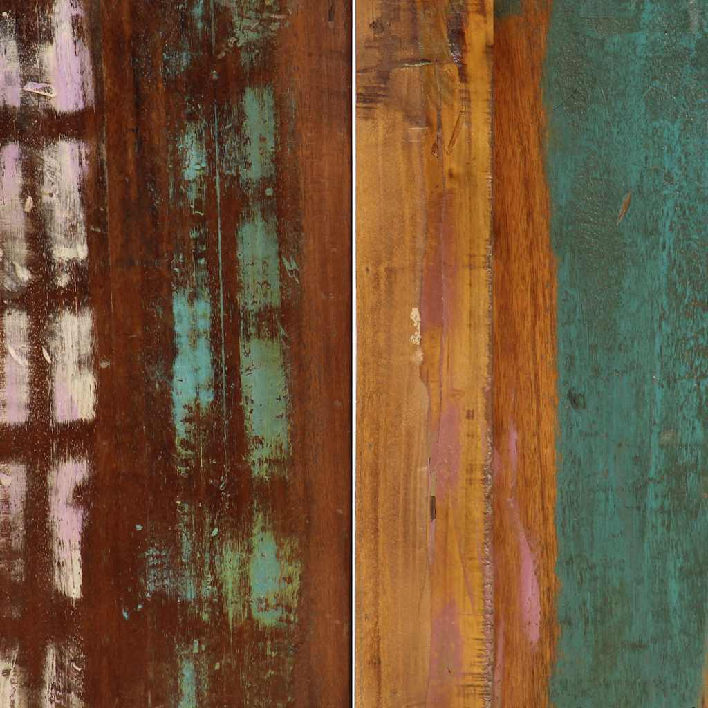 tömör újrahasznosított fa étkezőasztal 140 x 70 x 75 cm