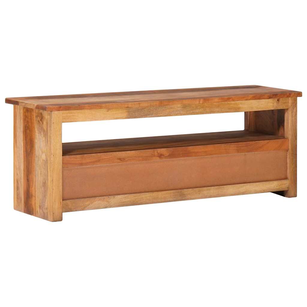 tömör fa TV-szekrény 118 x 30 x 40 cm
