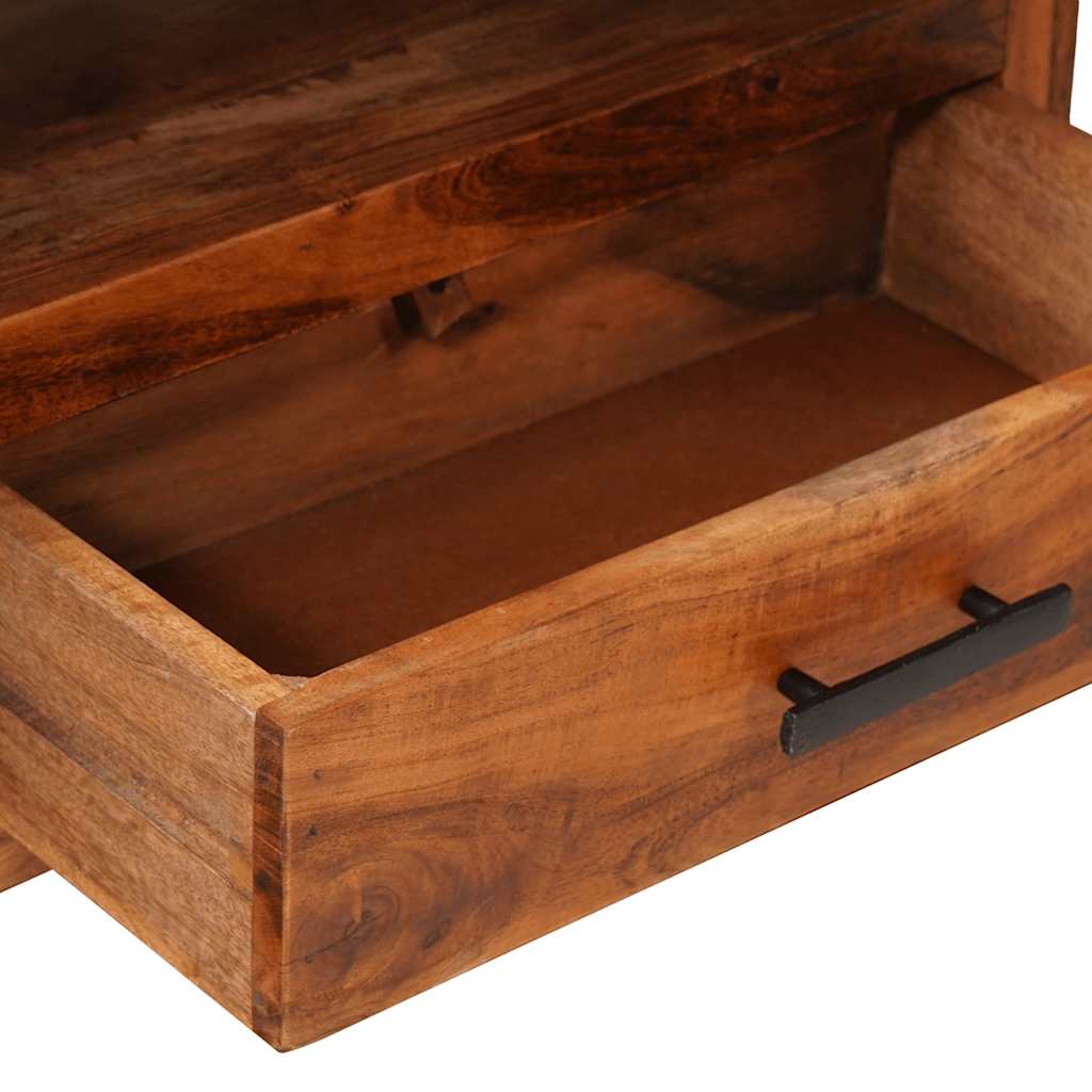 tömör fa TV-szekrény 118 x 30 x 40 cm
