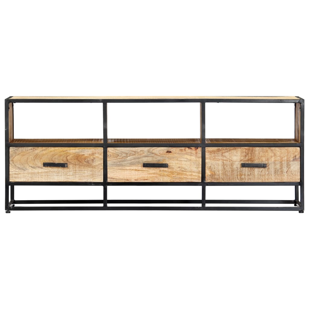 tömör mangófa TV-szekrény 120 x 30 x 45 cm