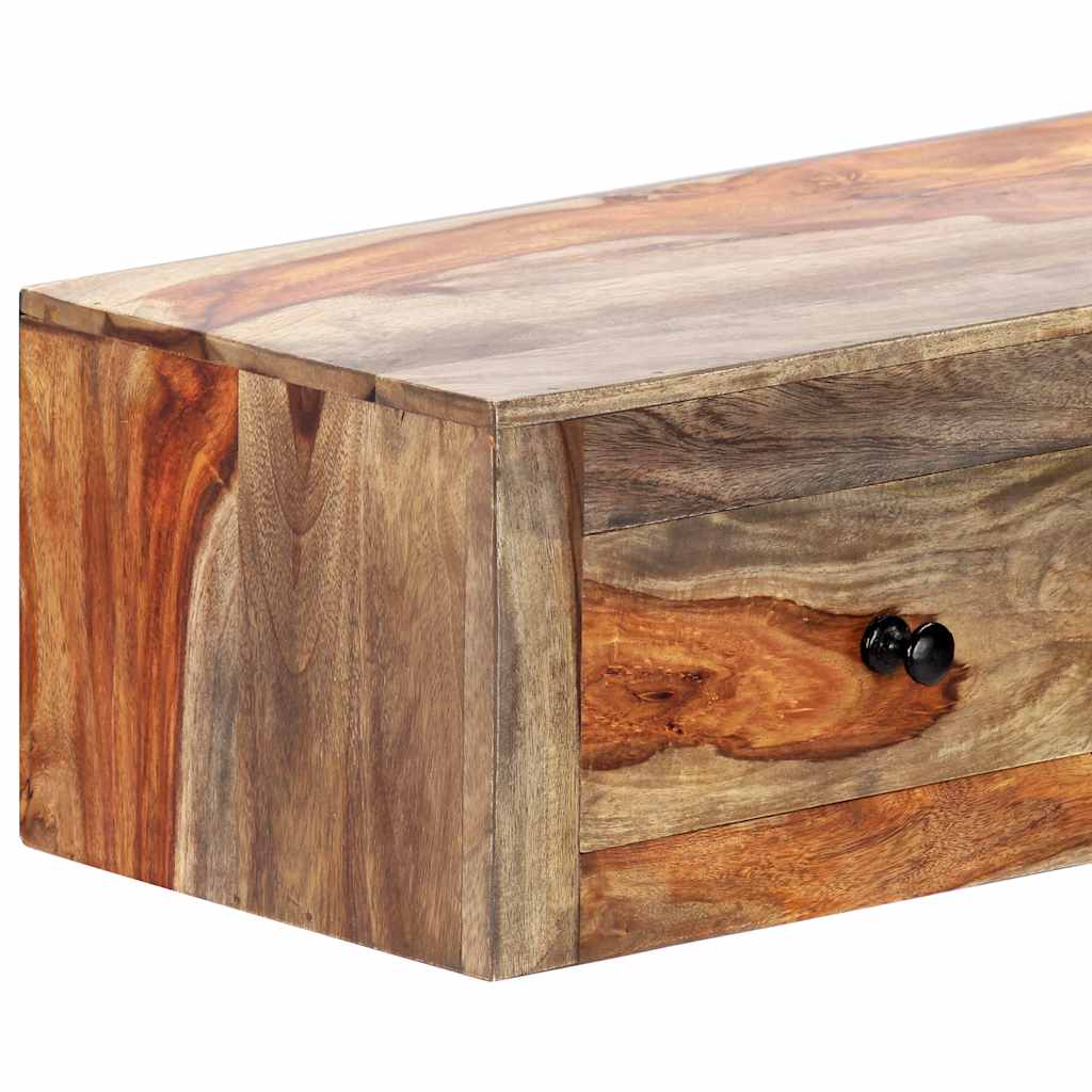 tömör akácfából fali tálalóasztal 100 x 25 x 20 cm