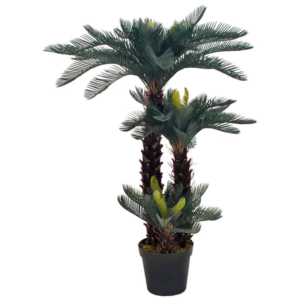 zöld, cserepes mű cycas-pálma 125 cm