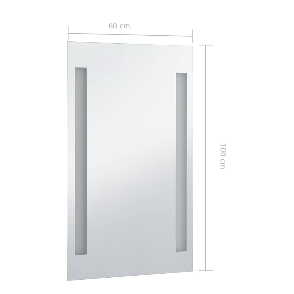 LED-es fürdőszobai falitükör 60 x 100 cm