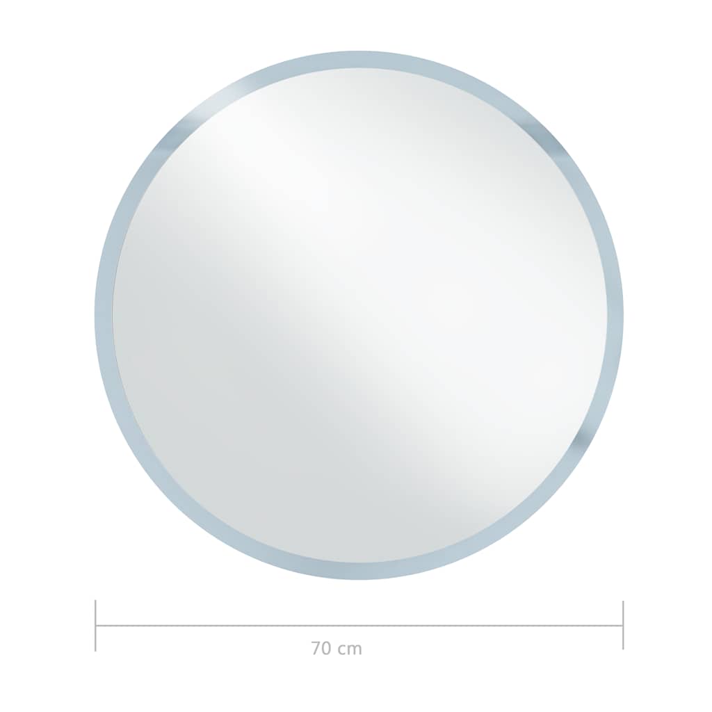 LED-es fürdőszobai falitükör 70 cm