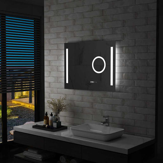 LED-es fürdőszobai tükör érintésérzékelővel 80 x 60 cm