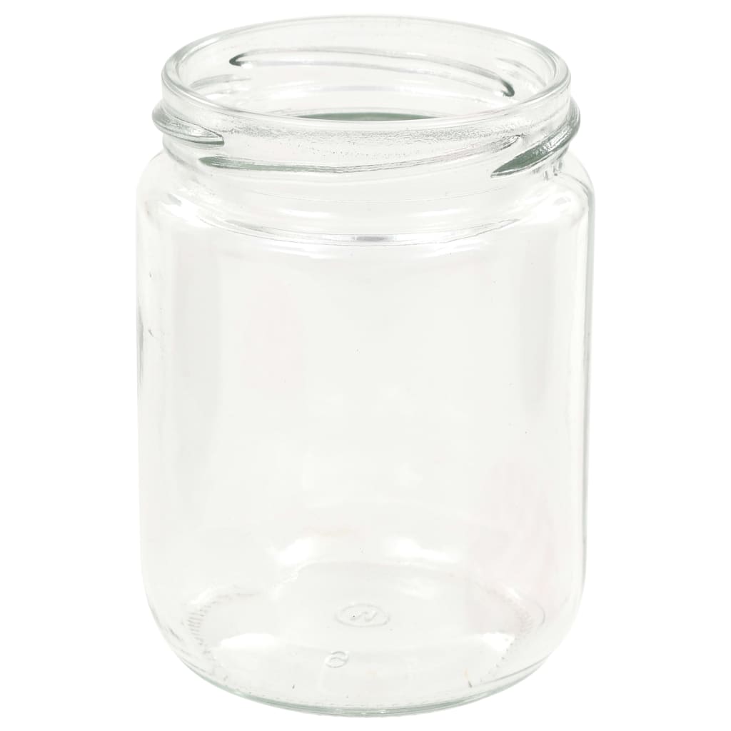 96 db 230 ml-es befőttesüveg piros-fehér tetővel