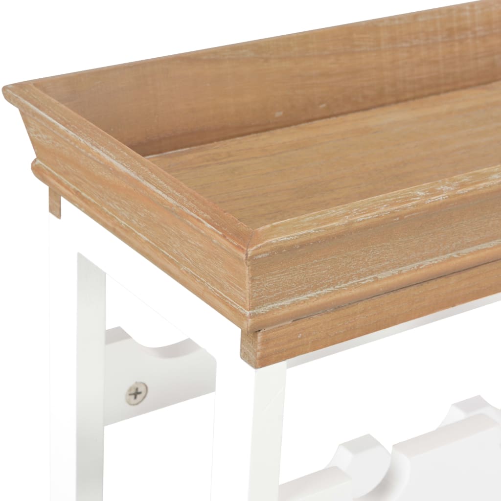 fehér MDF borszekrény 70 x 22,5 x 70,5 cm