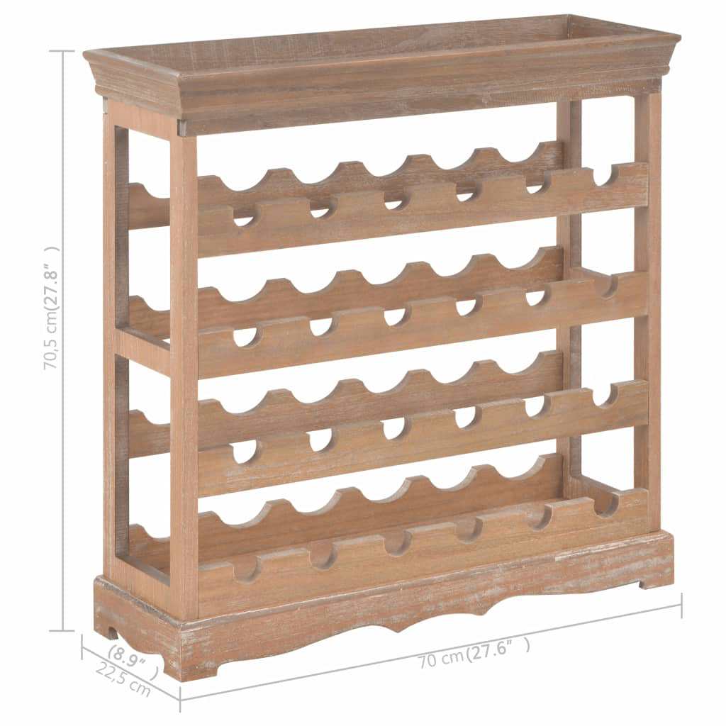 barna MDF borszekrény 70 x 22,5 x 70,5 cm