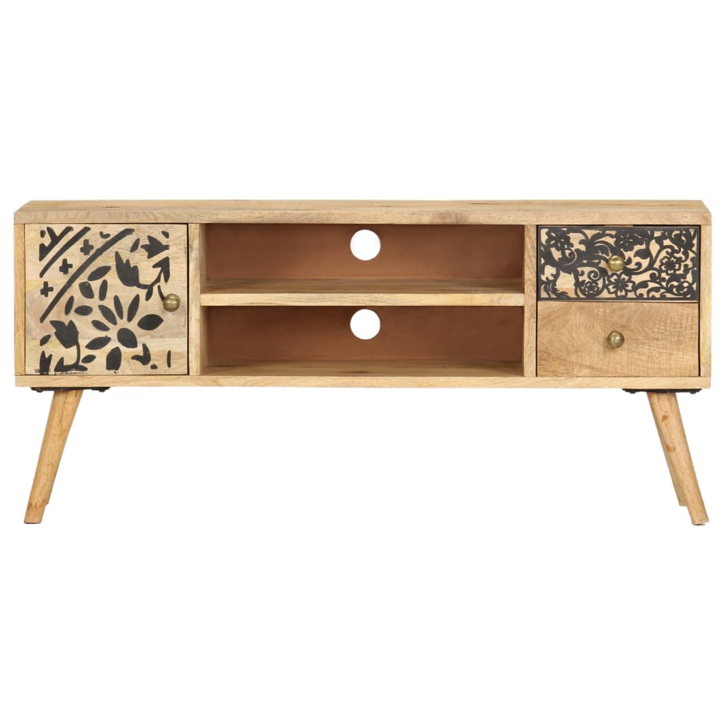 tömör mangófa TV-szekrény 100 x 30 x 45 cm