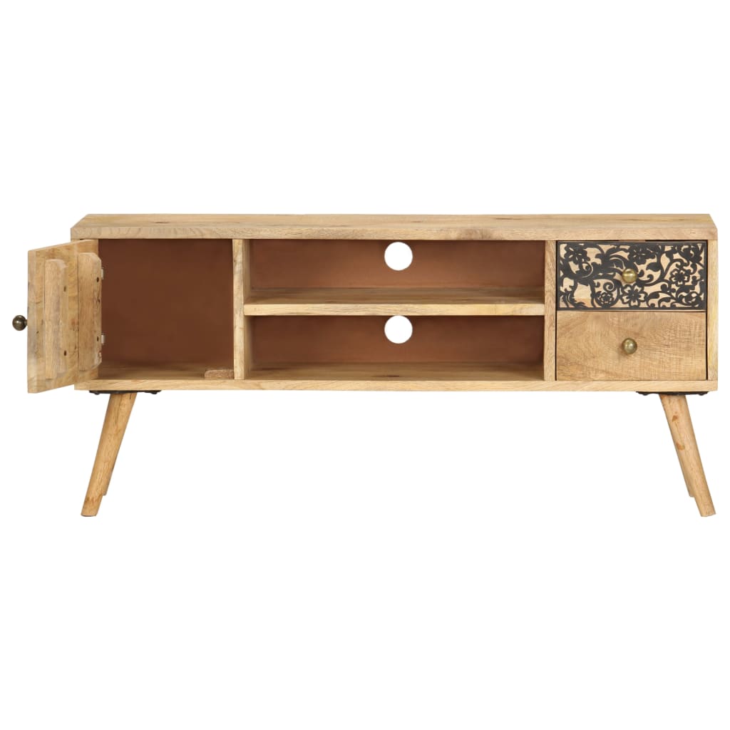 tömör mangófa TV-szekrény 100 x 30 x 45 cm