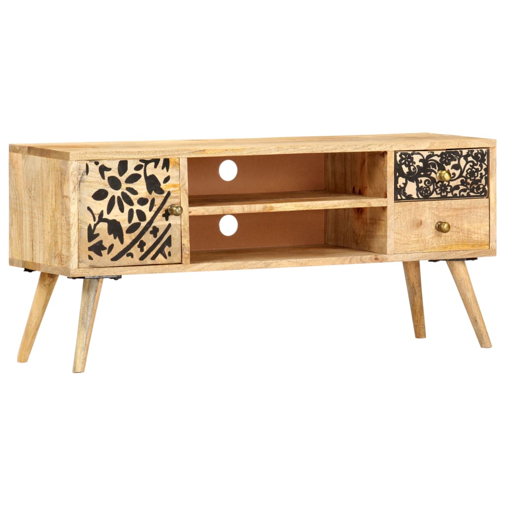 tömör mangófa TV-szekrény 100 x 30 x 45 cm