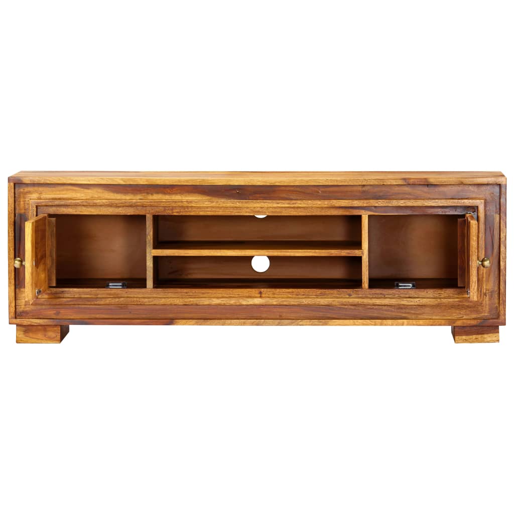 tömör akácfából TV-szekrény 118 x 30 x 40 cm