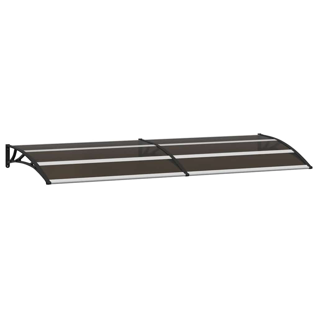 fekete polikarbonát ajtóelőtető 240 x 75 cm