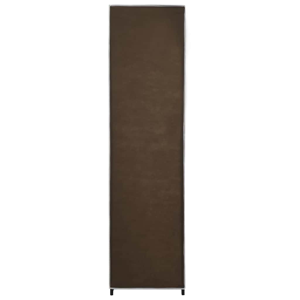 barna ruhásszekrény 4 tárolórekesszel 175 x 45 x 170 cm