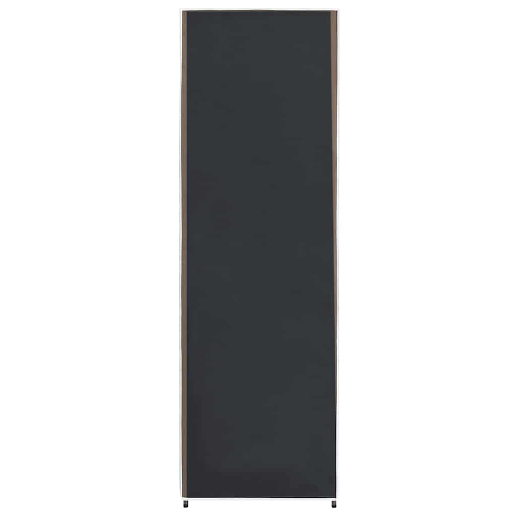 fekete szövet ruhásszekrény 87 x 49 x 159 cm