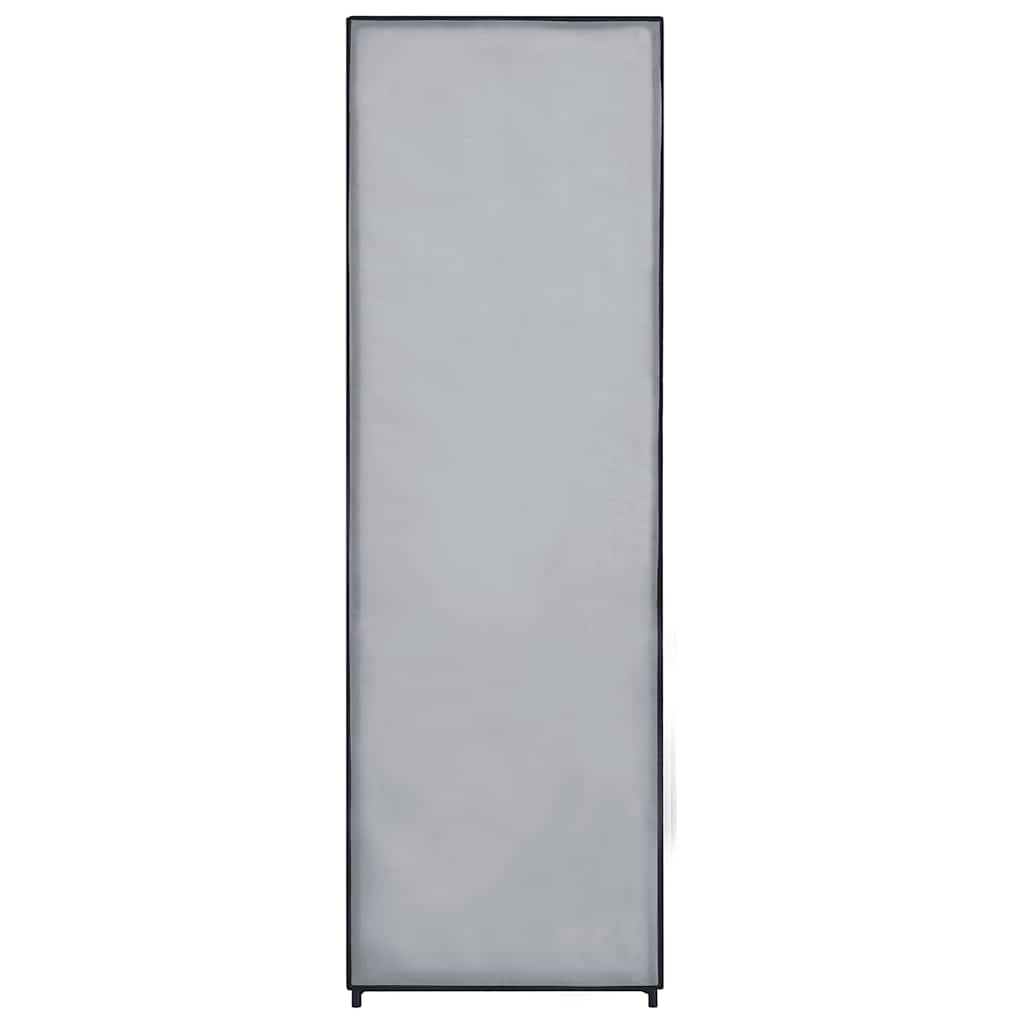 szürke szövet ruhásszekrény 87 x 49 x 159 cm
