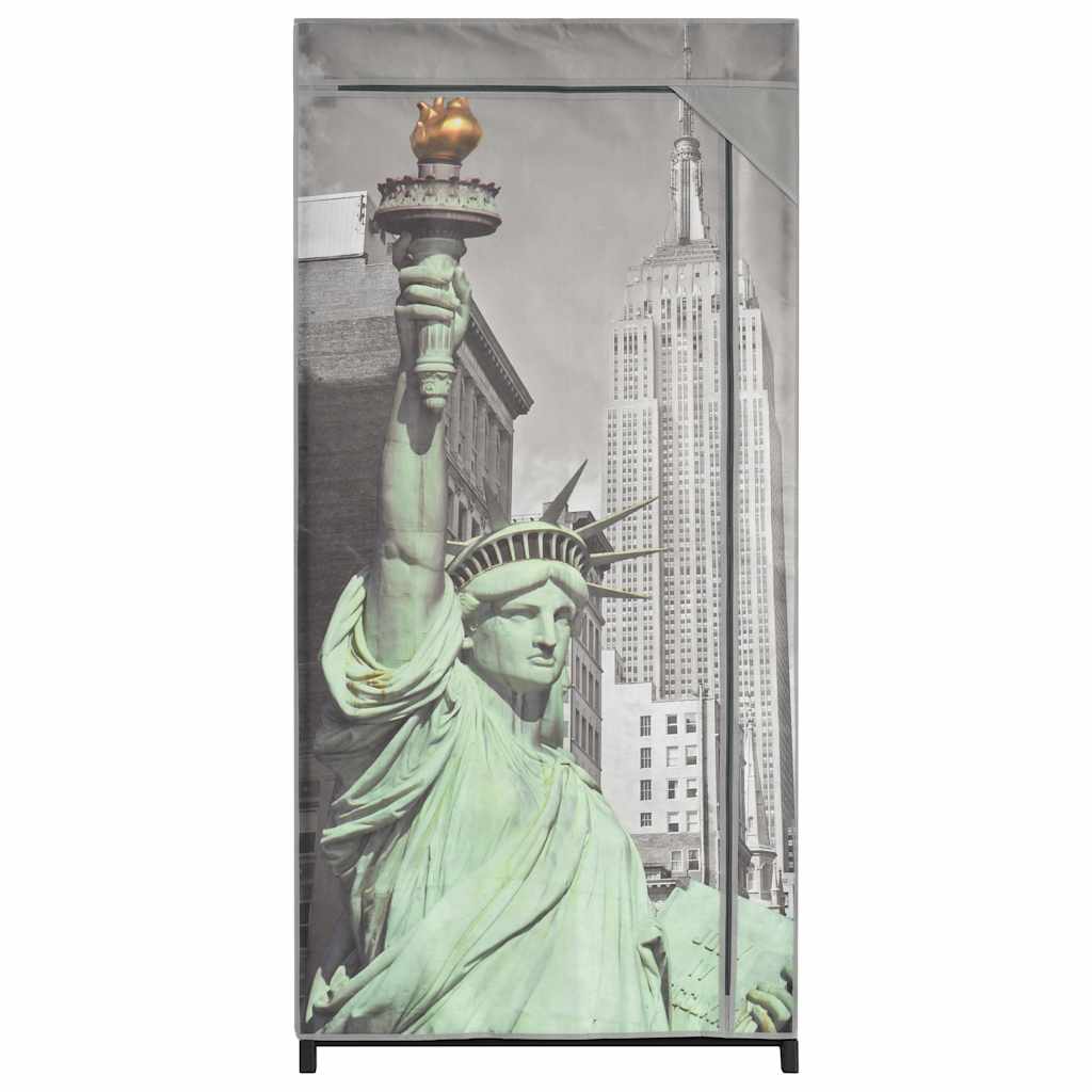 New York szövet ruhásszekrény 75 x 45 x 160 cm