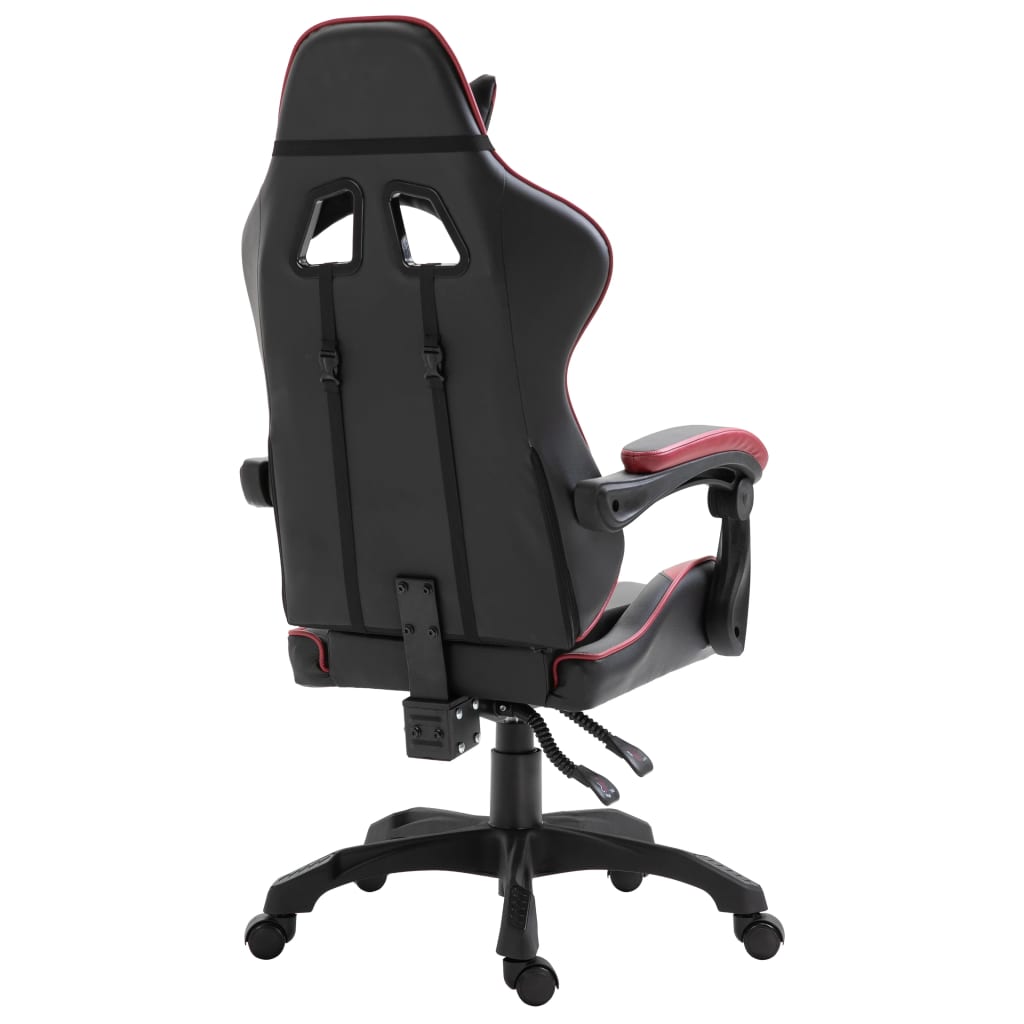 bordó műbőr gamer szék